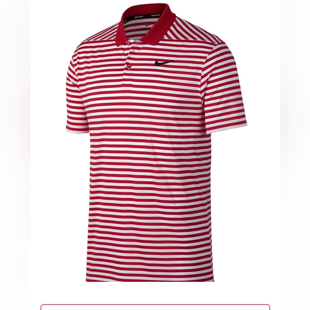 Nike mens shirt polo golf  XXL  striped New Christmas candy cane